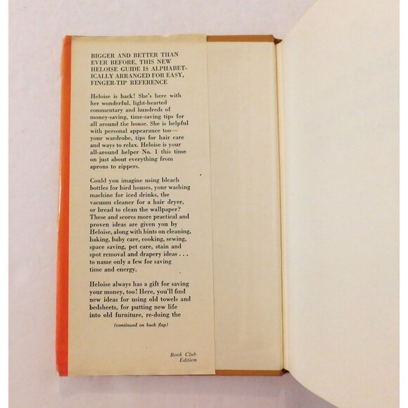 Heloise All Around the House Vintage 1965 Hardback Dust Jacket Book Club Edition - Picture 4 of 7